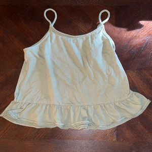 Old Navy green babydoll tank top